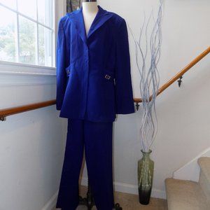 FLORINE WACHTER 100% Wool Pant Suit Size 10